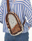 ADBGA592D American Darling Sling Genuine Western Leather Women Bag