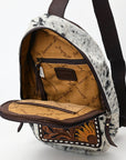 ADBGA593A Sling Hand Tooled Genuine Leather Women Bag Western Handbag Purse