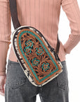 American Darling Sling Beautifully Hand Tooled Genuine Leather women bag western handbag purse