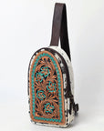 American Darling Sling Beautifully Hand Tooled Genuine Leather women bag western handbag purse
