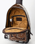 ADBGA593C Sling Hand Tooled Genuine Leather Women Bag Western Handbag Purse