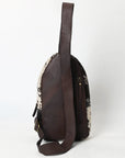 ADBGA594B Sling Hand Tooled Genuine Leather Women Bag Western Handbag Purse