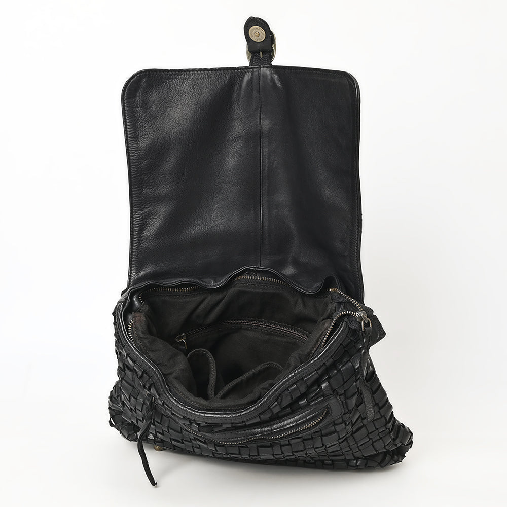 Never Mind Nmbgm115B  Vintage Handmade Genuine Cowhide Leather Women Bag Western Handbag Purse