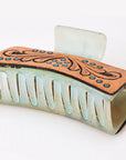 Beautifully Hand Tooled Women Ladies Hair Band Clip Clutcher