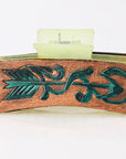 Beautifully Hand Tooled Women Ladies Hair Band Clip Clutcher