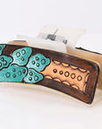 Beautifully Hand Tooled Women Ladies Hair Band Clip Clutcher