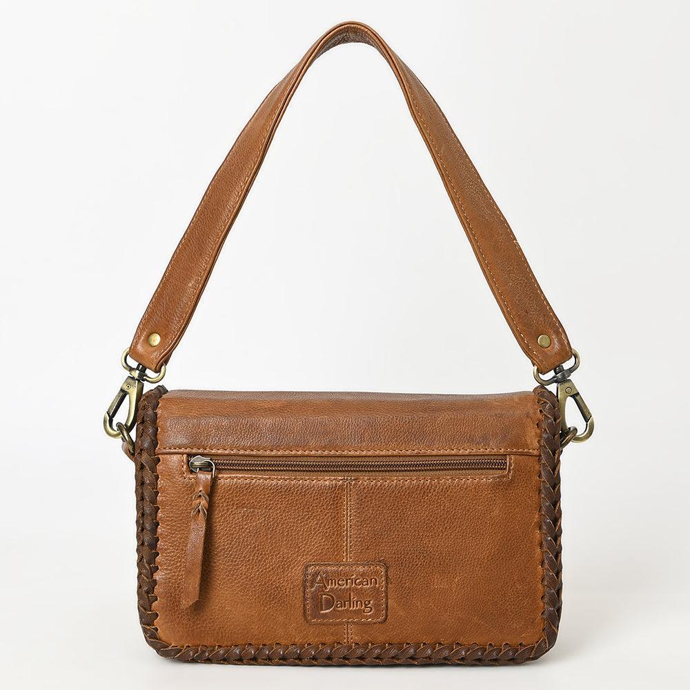 American Darling Adbgm405B Small Crossbody Hair-On Genuine Leather Women Bag Western Handbag Purse