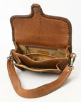American Darling Adbgm405B Small Crossbody Hair-On Genuine Leather Women Bag Western Handbag Purse