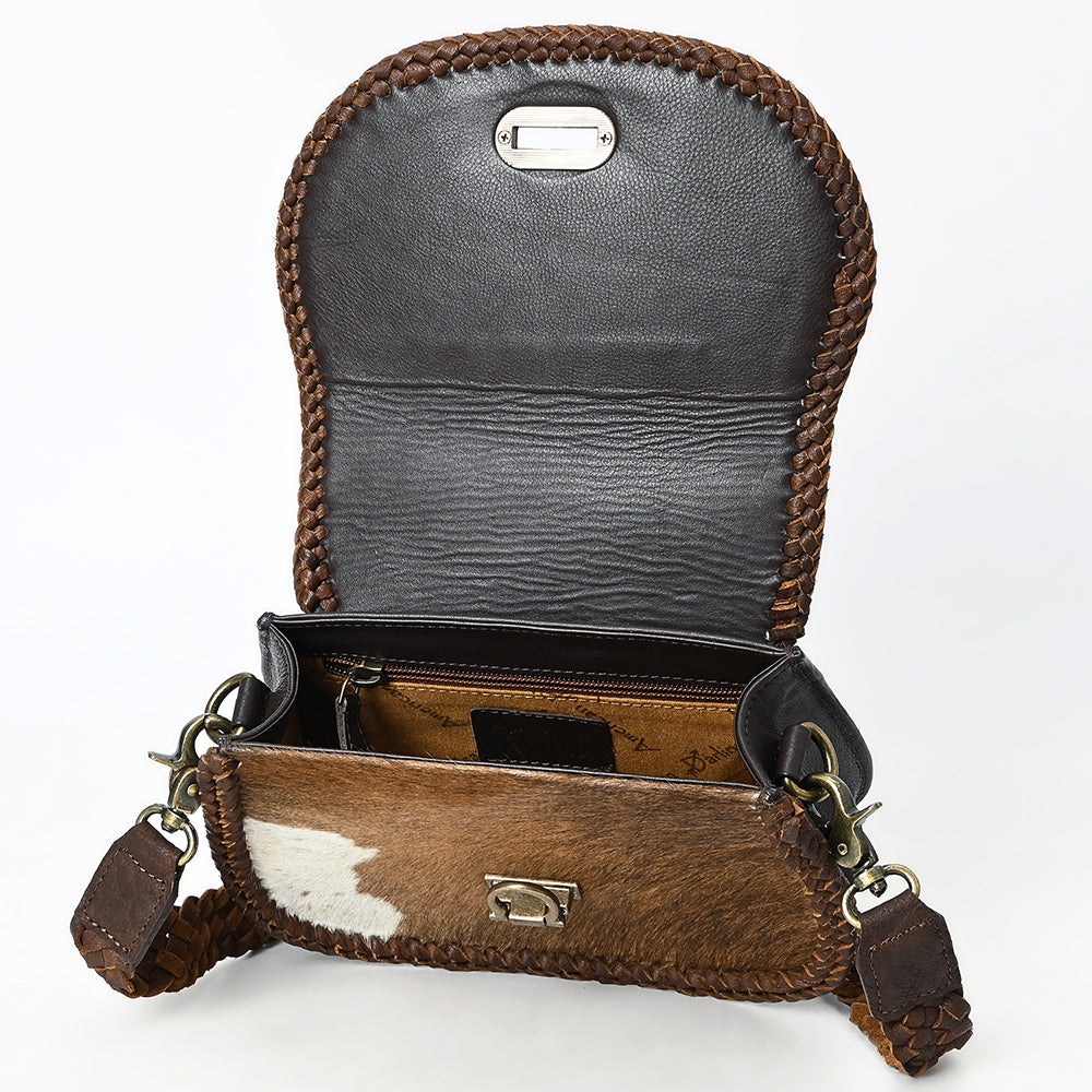 American Darling Adbgm456 Small Crossbody Hair-On Genuine Leather Women Bag Western Handbag Purse