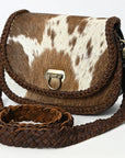 American Darling Adbgm456 Small Crossbody Hair-On Genuine Leather Women Bag Western Handbag Purse