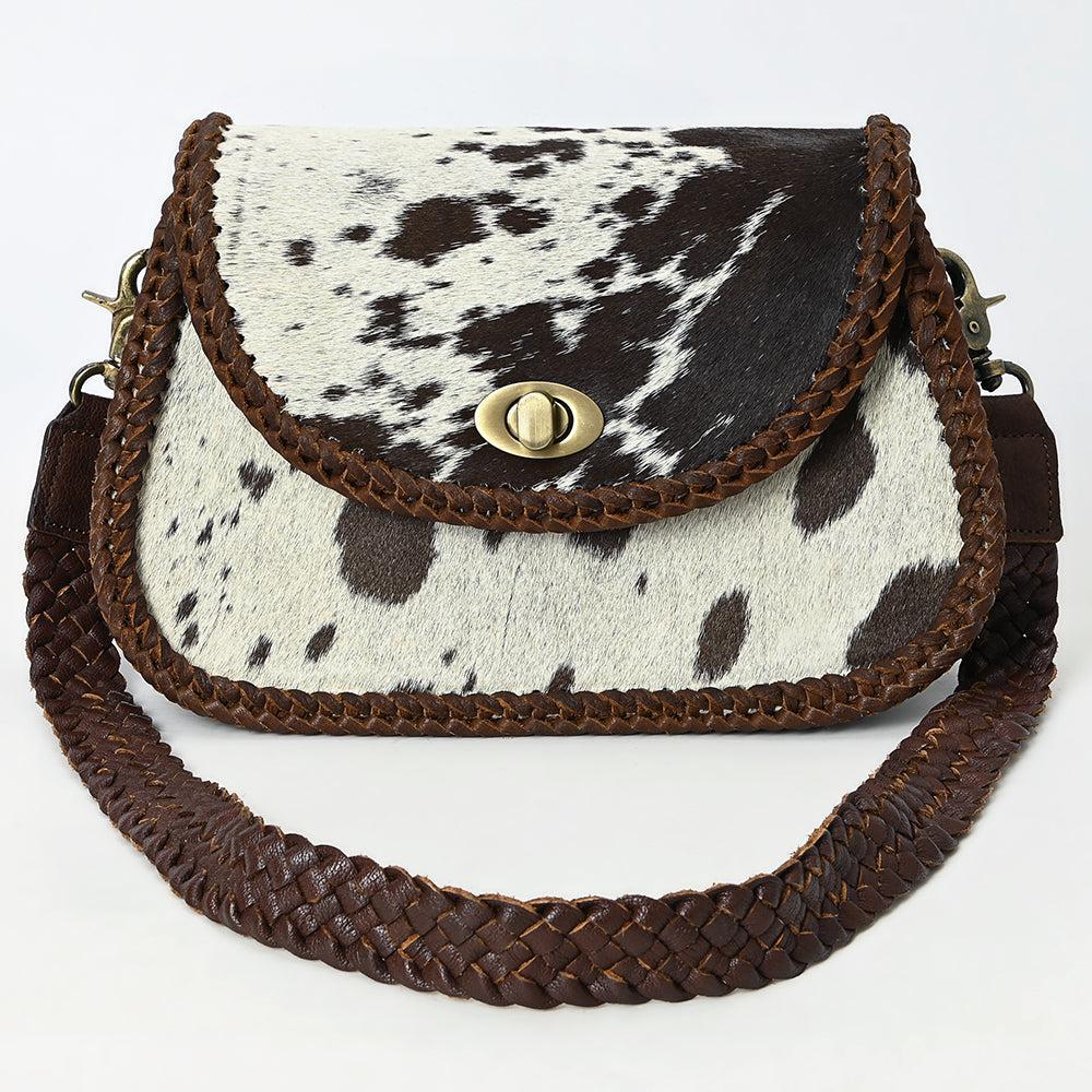 American Darling Adbgm457 Small Crossbody Hair-On Genuine Leather Women Bag Western Handbag Purse
