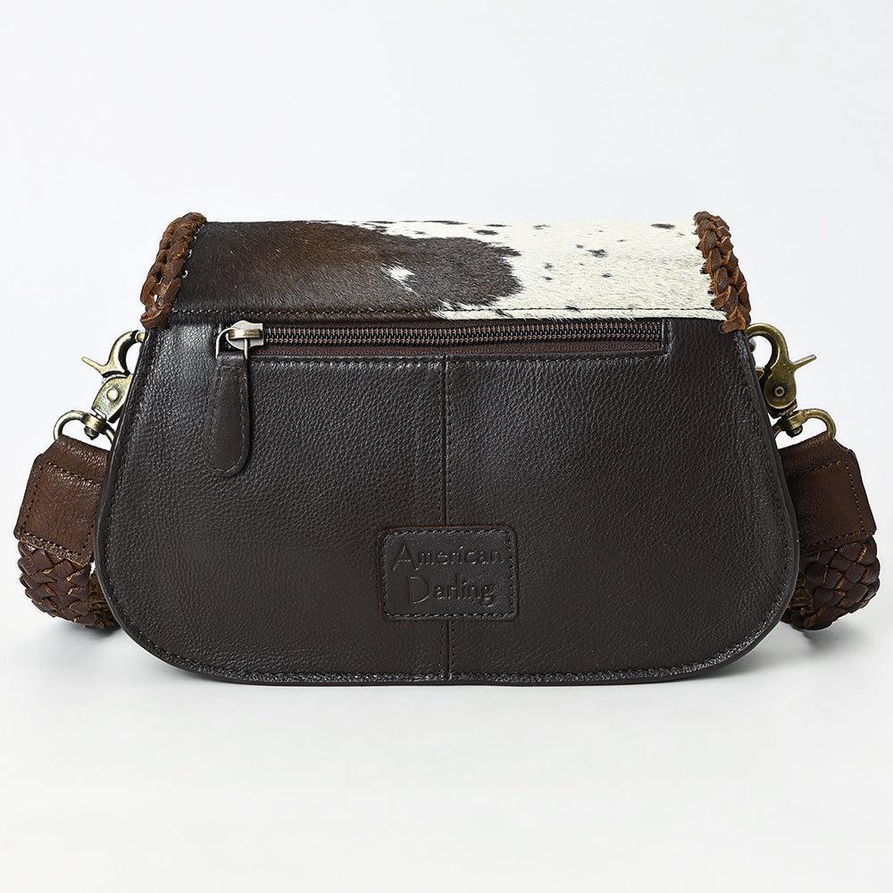 American Darling Adbgm457 Small Crossbody Hair-On Genuine Leather Women Bag Western Handbag Purse
