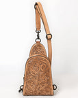 American Darling Sling Hand Tooled Leather Women Bag Western Handbag Purse
