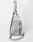 American Darling Sling Hand Tooled Leather Women Bag Western Handbag Purse