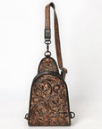 American Darling Sling Hand Tooled Leather Women Bag Western Handbag Purse