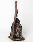 American Darling Sling Hand Tooled Leather Women Bag Western Handbag Purse