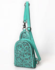 American Darling Sling Hand Tooled Leather Women Bag Western Handbag Purse