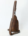 American Darling Sling Beautifully Hand Tooled  Hair-On Genuine Leather women bag western handbag purse