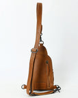 American Darling Sling Beautifully Hand Tooled  Hair-On Genuine Leather women bag western handbag purse
