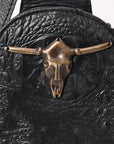 American Darling Sling Hair-On Crocodile embossed Genuine Leather women bag western handbag purse