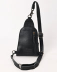 American Darling Sling Hair-On Crocodile embossed Genuine Leather women bag western handbag purse