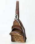 American Darling Sling Hair-On Crocodile embossed Genuine Leather women bag western handbag purse