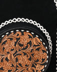 ADBG1546 Backpack Hand Tooled Genuine Western Suede Leather women bag