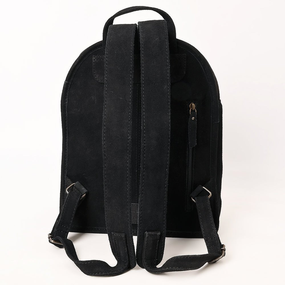 ADBG1546 Backpack Hand Tooled Genuine Western Suede Leather women bag