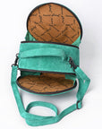 American Darling Canteen Genuine Suede Leather Women Bag Western Handbag Purse