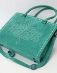 American Darling Tote Genuine Suede Leather Women Bag Western Handbag Purse