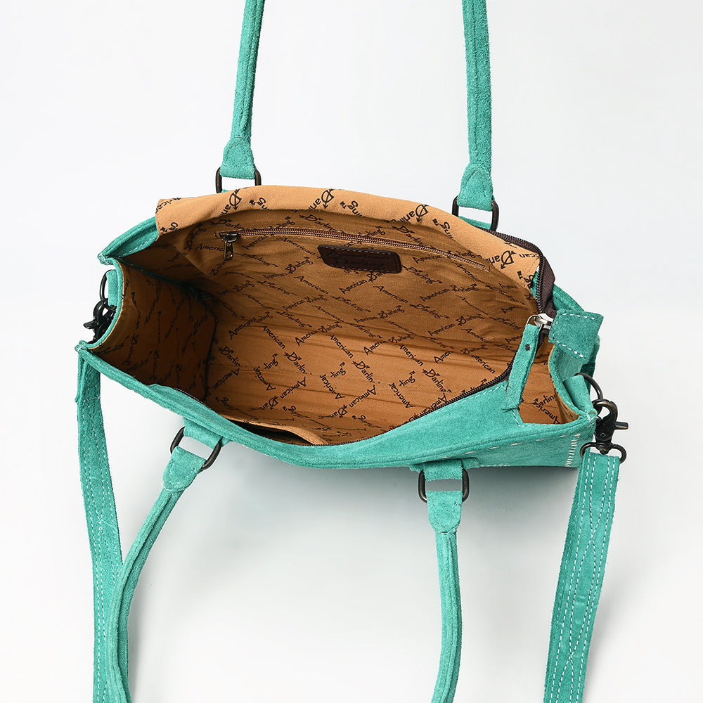 American Darling Tote Genuine Suede Leather Women Bag Western Handbag Purse