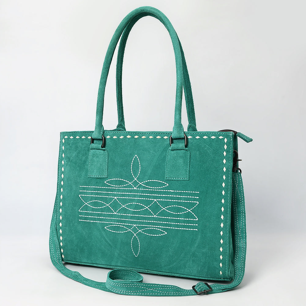 American Darling Tote Genuine Suede Leather Women Bag Western Handbag Purse