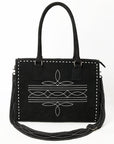 American Darling Tote Genuine Suede Leather Women Bag Western Handbag Purse