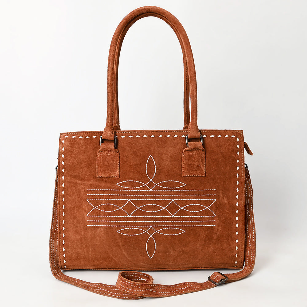 American Darling Tote Genuine Suede Leather Women Bag Western Handbag Purse