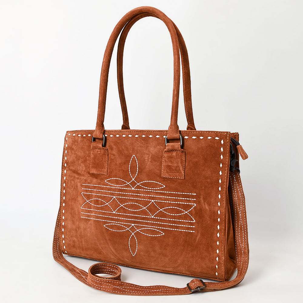 American Darling Tote Genuine Suede Leather Women Bag Western Handbag Purse