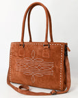 American Darling Tote Genuine Suede Leather Women Bag Western Handbag Purse