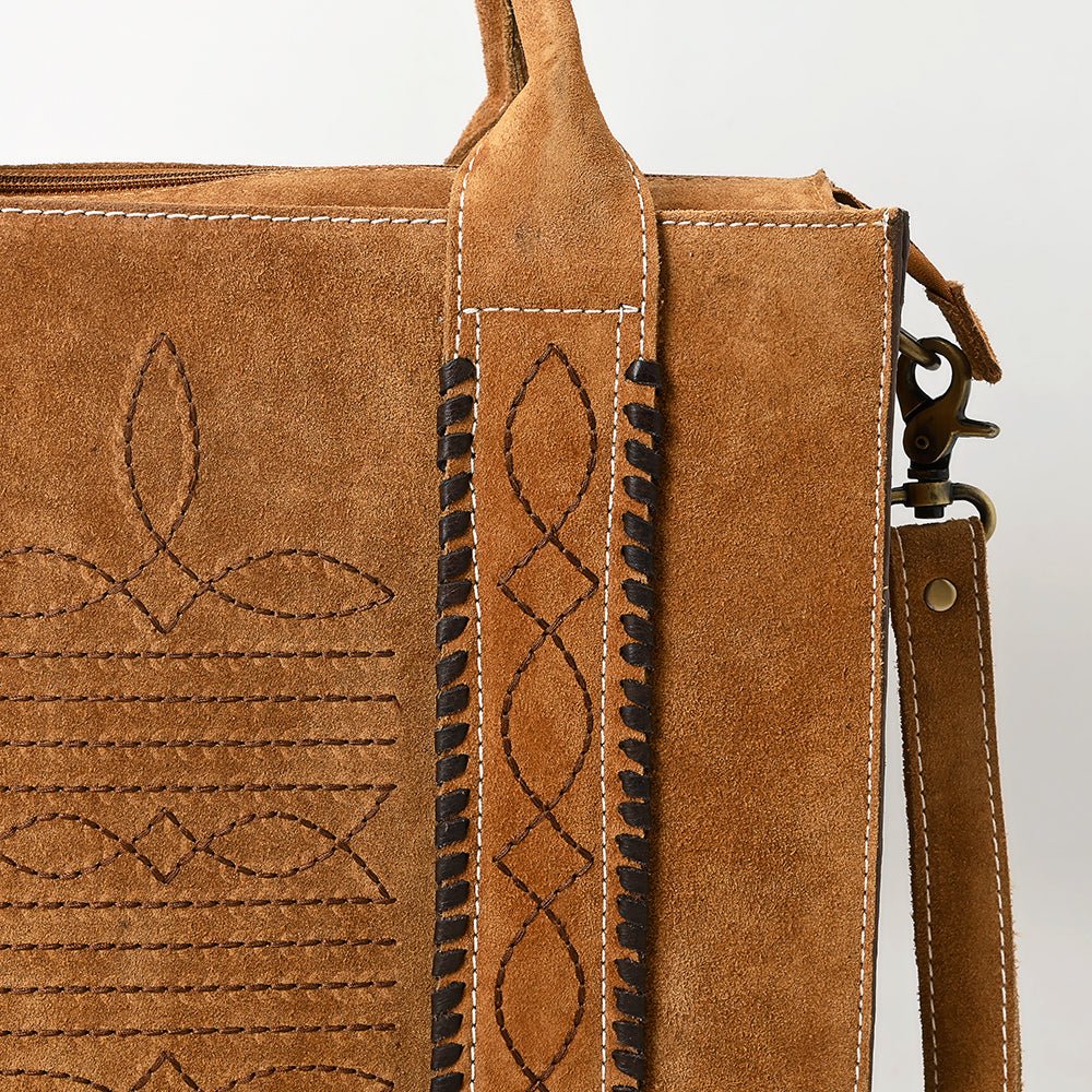 American Darling Tote Genuine Suede Leather women bag western handbag
