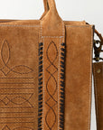 American Darling Tote Genuine Suede Leather women bag western handbag