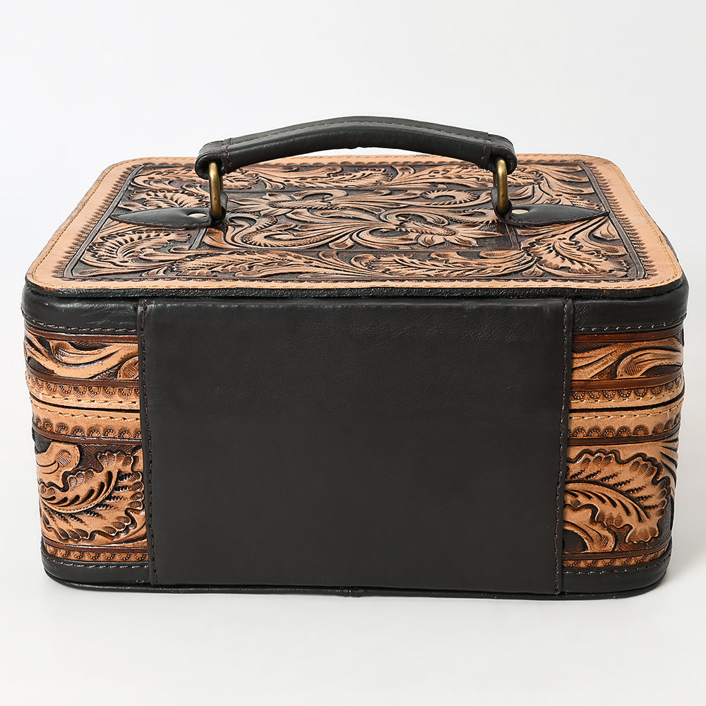 American Darling Adbga611 Jewelry Case Hand Tooled Genuine Leather Women Bag Western Handbag Purse