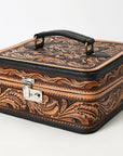 American Darling Adbga611 Jewelry Case Hand Tooled Genuine Leather Women Bag Western Handbag Purse