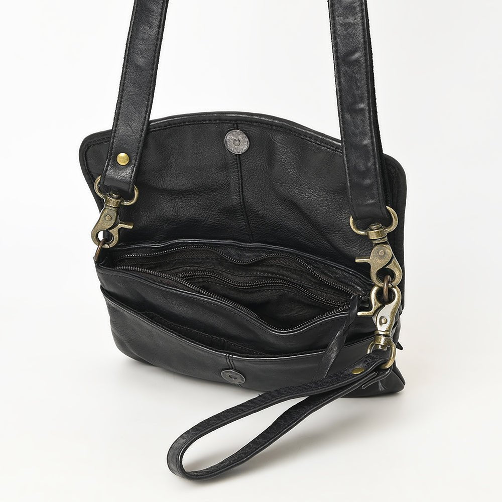 Never Mind Nmbgm155A Small Crossbody Vintage Handmade Genuine Cowhide Leather Women Bag Western Handbag Purse