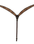 BAR H EQUINE Western Handtooled Leather Horse Headstall & Breast Collar Set