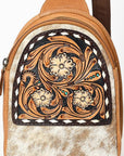 American Darling Adbga612 Sling Hand Tooled Genuine Leather Women Bag Western Handbag Purse