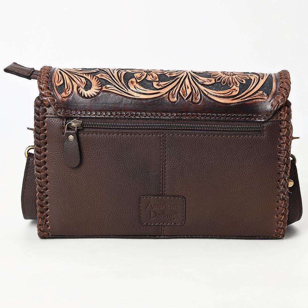 American Darling Crossbody Hand Tooled Genuine Leather Women Bag Western Handbag Purse