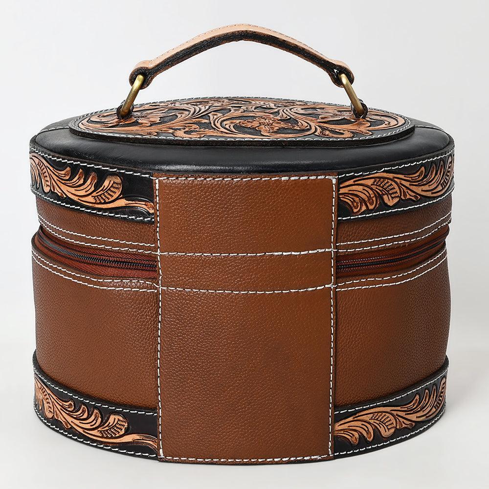 American Darling Adbga615 Jewelry Case Hand Tooled Genuine Leather Women Bag Western Handbag Purse
