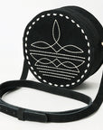 American Darling Canteen Genuine Suede Leather women bag western handbag purse
