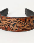 American Darling ADABA105 Elegant Leather Floral Hair Band