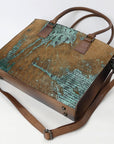 American Darling Tote Crocodile Embossed Genuine Leather Women Bag Western Handbag Purse