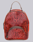 American Darling Backpack Crocodile Embossed Genuine Leather Women Bag Western Handbag Purse