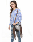 American Darling Cross Body I Crocodile Embossed Genuine Leather Women Bag Western Handbag Purse